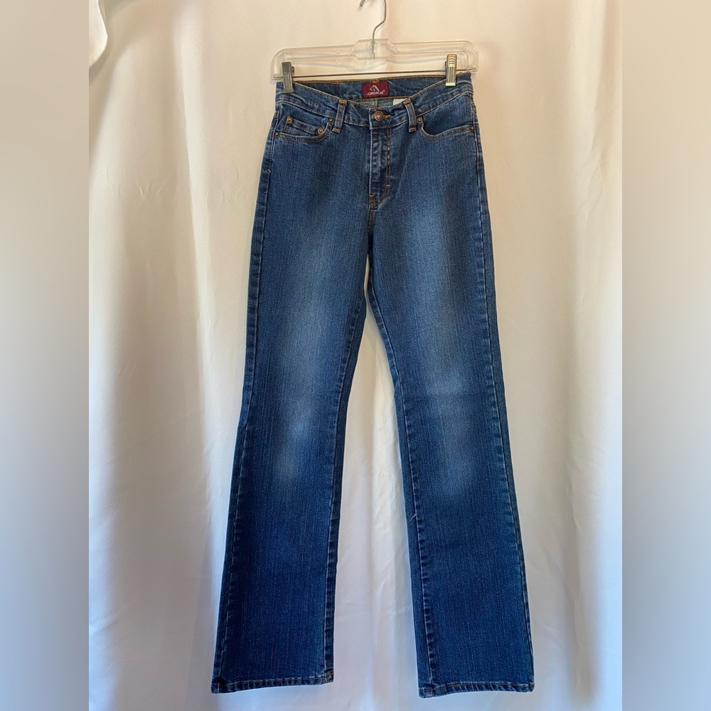 Jordache Low Rise Stretch Bootleg Denim Jeans Y2K Western Festival 5/33 Vintage